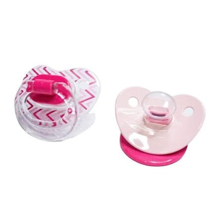 Wee Baby Orthodontic Silicone Soother for Girls, Number 2-2 Pieces - Image 1