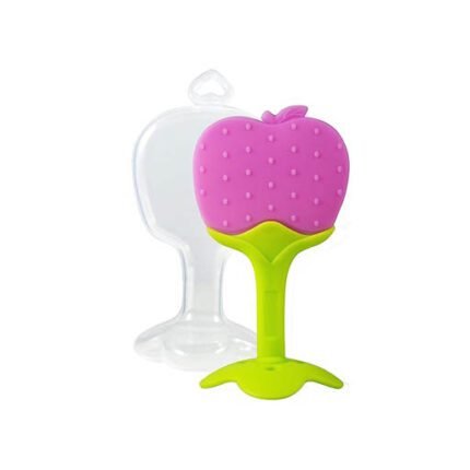 La Frutta Apple shape silicone teether + 3 months - Image 1