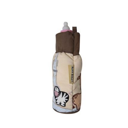 Petit Bebe Baby Bottle Cover For Unisex, Beige - Image 1