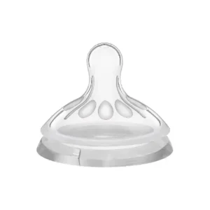 Wee Baby 150 Natural Feeling Silicone Nipple for Bottle, 2 Pieces - Clear