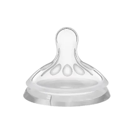 Wee Baby 150 Natural Feeling Silicone Nipple for Bottle, 2 Pieces - Clear