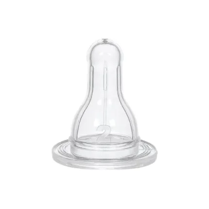 Wee Baby 299 Anti-Colic Nipple for Bottle, 2 Pieces - Clear