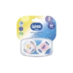 Wee Baby Day and Night Soother for Girls, Number 2-2 Pieces