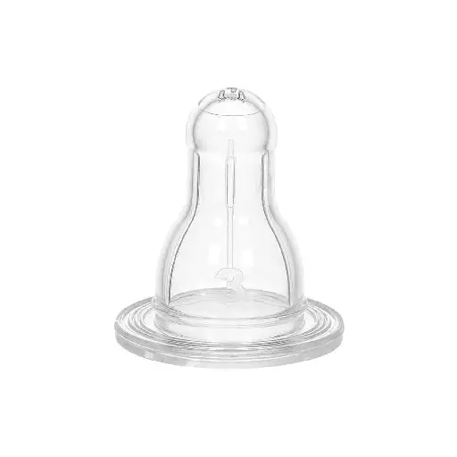 Wee Baby Silicone Round Teat for Feeding Bottle - Number 3