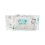 White Baby Wipes, 72 Wipes