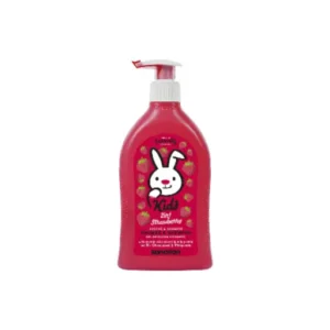 sanosan 2-in-1 Shower & Shampoo Strawberry for Children & Baby, 6 x 400 ml, Shower Gel & Hair Shampoo with Organic Olive Extract & Milk Protein, Hair Care, Skin Care, Shower Gel, Hair Shampoo