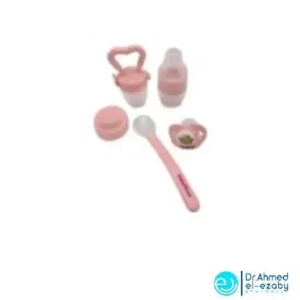 Baby Time Baby Accessories BT 513 5 IN SET PP FEEDING BOTTLES |& SHOOTHER pink 1.0 Piece - Image 3