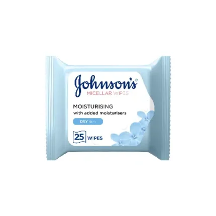 Johnson's Moisturizing Micellar Wet Wipes - 25 Wipes