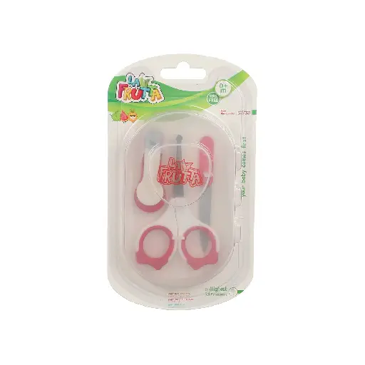 La Frutta Baby Manicure Set for Kids- Pink&blue and White