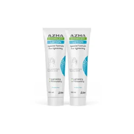 AZHA WHITENING BODY LOTION 100ML,1+1free