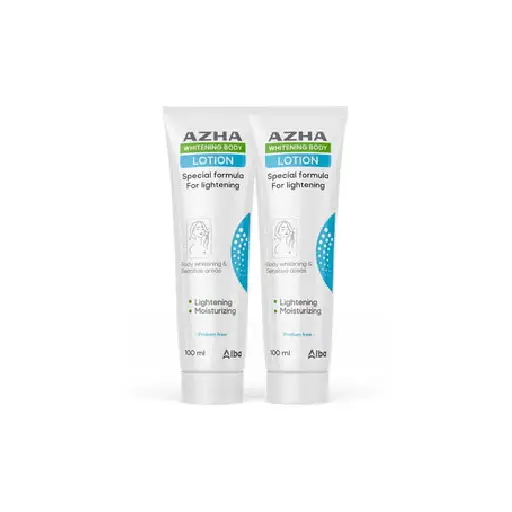 AZHA WHITENING BODY LOTION 100ML,1+1free