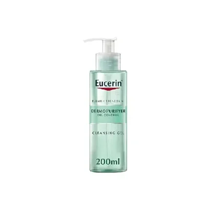 Eucerin Dermopurifyer Cleansing Gel, 200 Ml, White