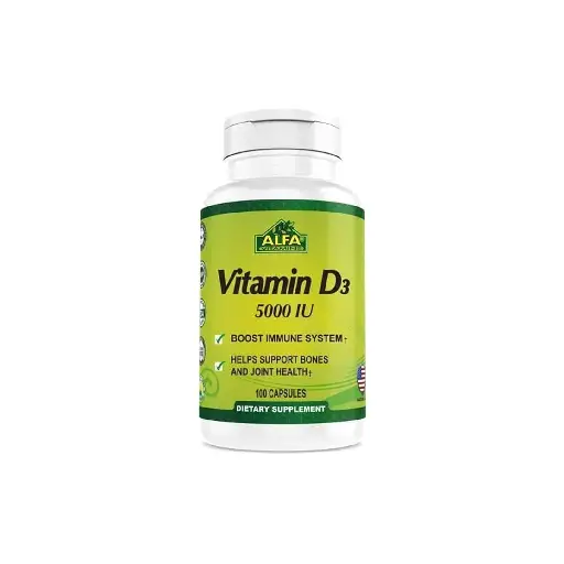 ALFA vitamin D3 5000 IU Alfa, 100 Capsules