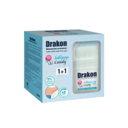 Drakon WHITENING ROLL ON DEODORANT lollipop candy OFFER (1+1) 50 ml