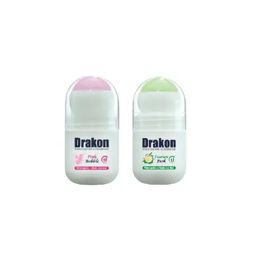 Drakon whitening roll on deodorant passion peak and pink bubble OFFER (1+1) 50 ml