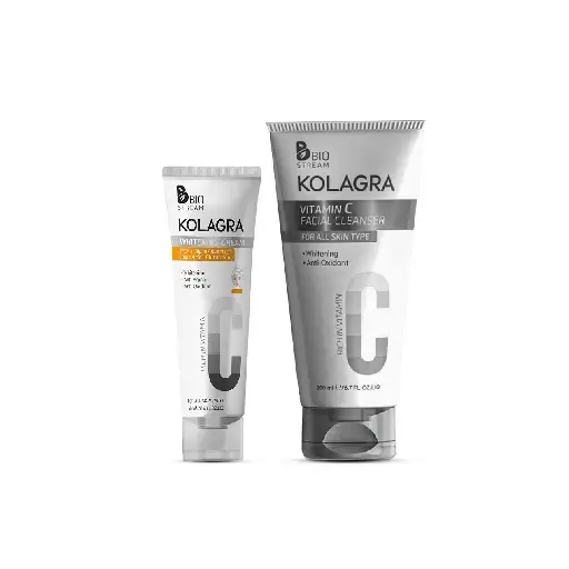 KOLAGRA facial wash 200 ml+whitening cream50ml