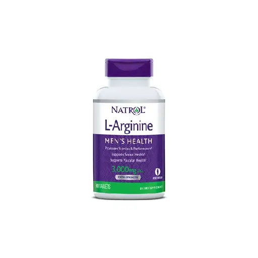 Natrol, L-Arginine, Extra Strength, 3,000 mg, 90 Tablets (3,000 mg per Tablet)