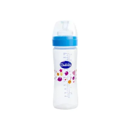 Bubbles Classic feeding bottle without hand 270ml Blue