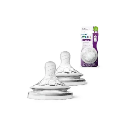 Philips Avent Natural Baby Teat Slow Flow +1m