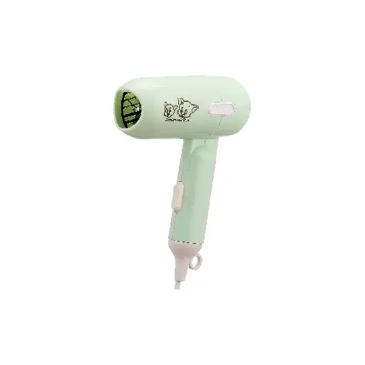 Mini Foldable Hair Dryer, 450W, Green - 8859