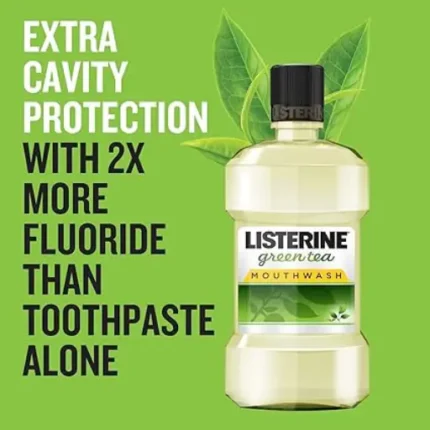 LISTERINE Mouthwash, Green Tea, 250ml - Image 3