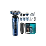 VGR Electric Shaver, 4 in 1, Rechargeable, LED Display, Blue, V-386