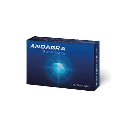 ANDAGRA 100 MG 12 TABLETS