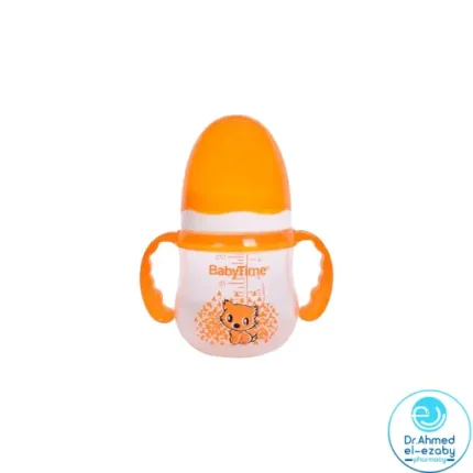 Baby Time Baby Accessories BT106 Handled Cup 150m (Orange and blue ) - Image 2