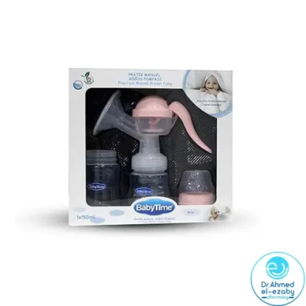 Baby Time Practical Manual Breast Pump - 2 Colors(Pink and blue) - Image 2