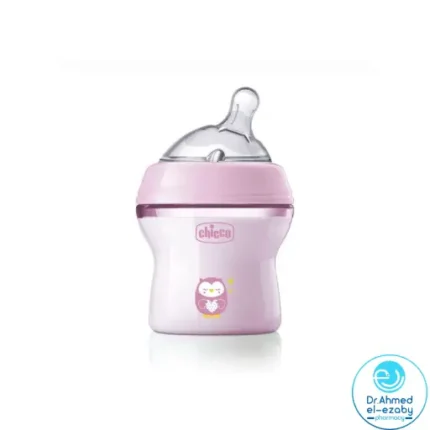 Chicco Natural Filling Plastic Bottle rose + 0 month 150ml - Image 2