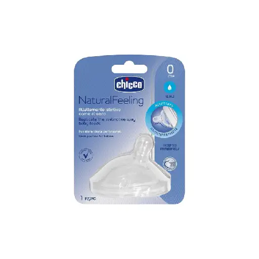 Chicco NaturalFeeling Teat 0m+ Slow Flow Silicone 1 Piece