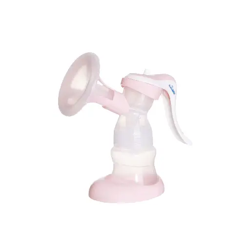 Granzia SoftFeed Manual Breast Pump with Silicone Nipple - Pink