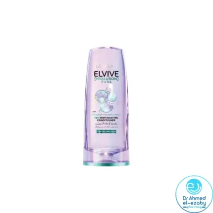 L'Oréal Paris Elvive Hyaluron Pure Rehydrating Conditioner for Oily Hair 200ML - Image 1