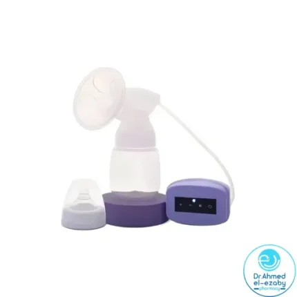 La Frutta Electric Breast Pump (22557) colors, yellow and mauve - Image 2