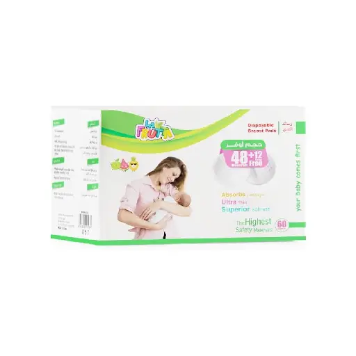 La Frutta disposable Breast Pads Cotton - 48+12 Pieces(22523)