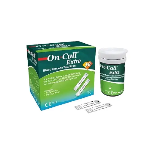 On Call Extra Blood Glucose Test Strips (50 Test)