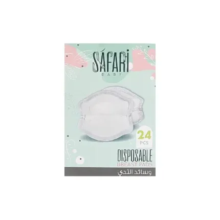 Safari Baby Disposable Breast pads cotton 24pcs white (S 621)