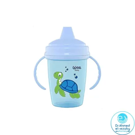 Wee Baby Non-Spill Training Cup -Pink ,Blue - Image 2