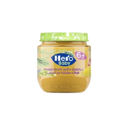 hero baby Mixed Fruits with Cereals Jar 125gm