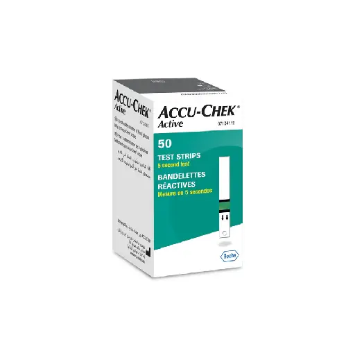 Accu-Chek Active Glucose Test Strips, 50 Strips