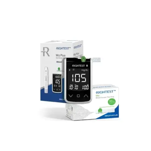 Bionime Rightest WizPlus bundle (Glucometer + 50 strips)