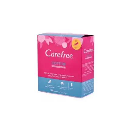 Carefree Cotton Pantyliners With Fresh Scent - 56 Pads