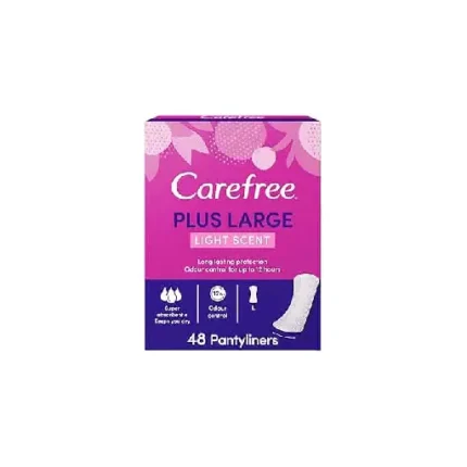 Carefree Plus Large Fresh Scent Pantyliners - 48 Pads