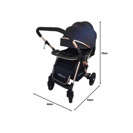 Belecoo Bosset 511 Baby Stroller With Flip Handle , BLACK