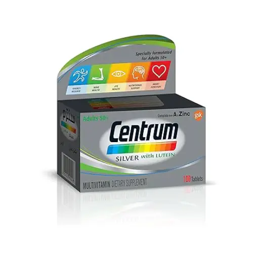 Centrum Multivitamins Silver With Lutein A to Zinc 30 Tablets