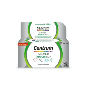 Centrum Multivitamins Silver With Lutein A to Zinc 100 Tablets