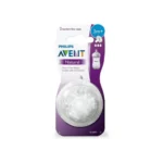 Philips Avent Medium Flow Natural Teat 2 Piece, Clear