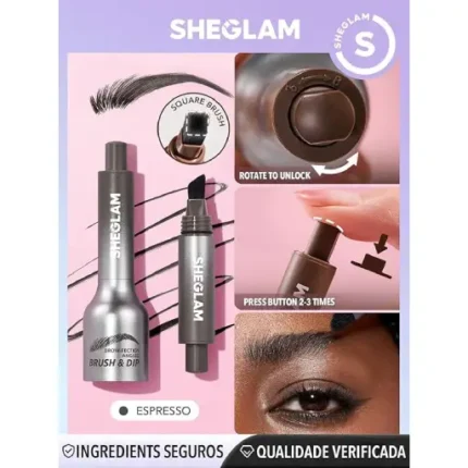 Sheglam Brow-Fection Angled Brush & Dip-espresso - Image 2