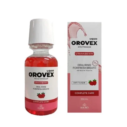 OROVEX MOUTHWASH strawberry flavor 250ml