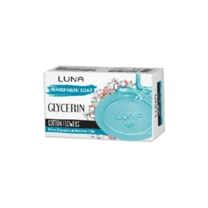 LUNA SOAP GLYCERIN COTTON FLOWERS TRANSPARENT100gm